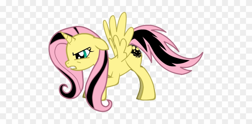 Evil Fluttershy By Darkoemo94 - My Little Pony Evil Cutie Marks #1316847