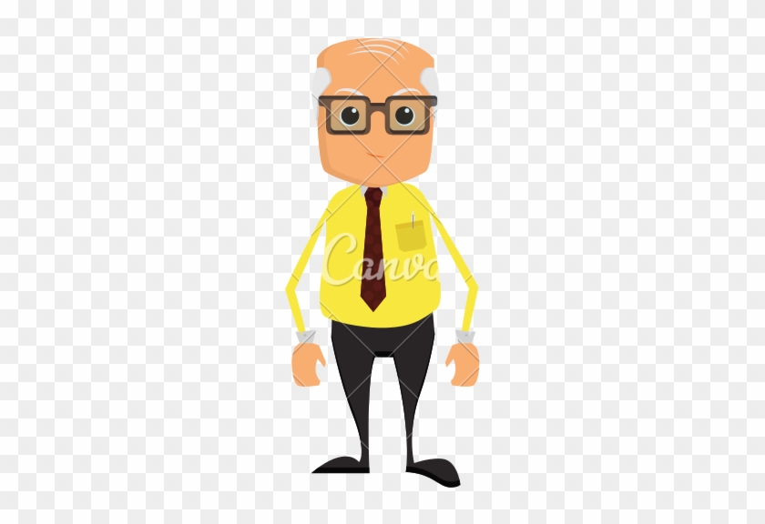 Old Man Icon Cartoon Style Royalty Free Vector Image - Icon #1316906