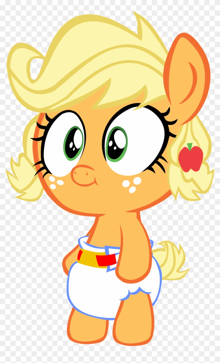 My Little Pony Favourites By Sweet Pillow On Deviantart - Baby Applejack And Flurry Heart #1316915