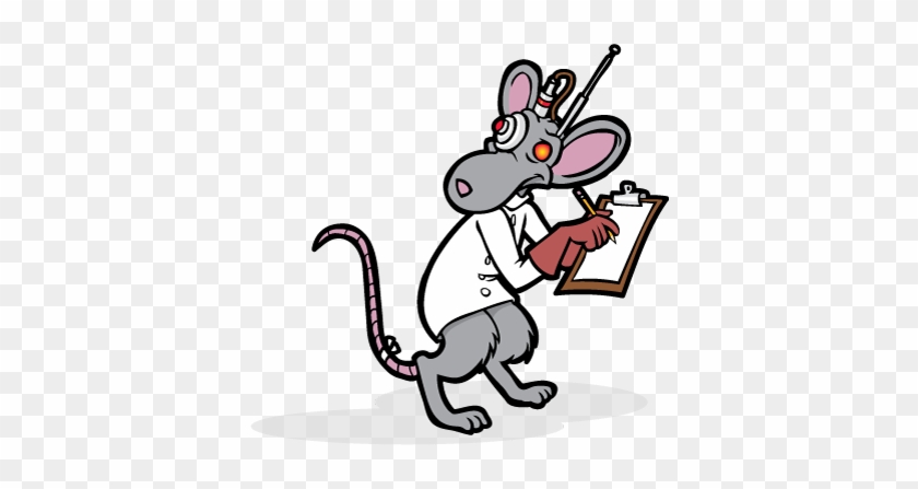 Hazmat The Rat With Clipboard - Cartoon #1316964