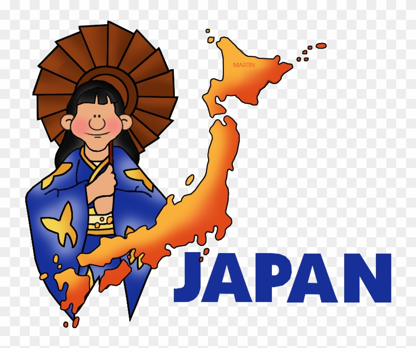 Japan Clip Art By Phillip Martin - Clipart Map Of Japan #1316995