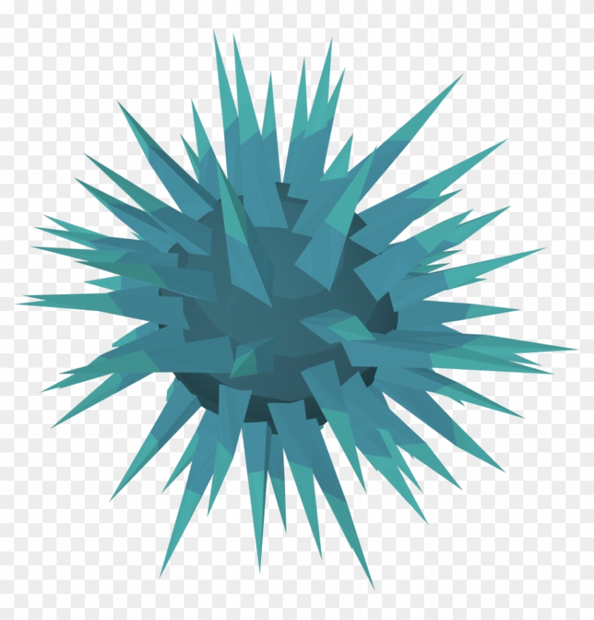 Large Crystal Urchin Detail - Crystal Sea Urchin #1317042