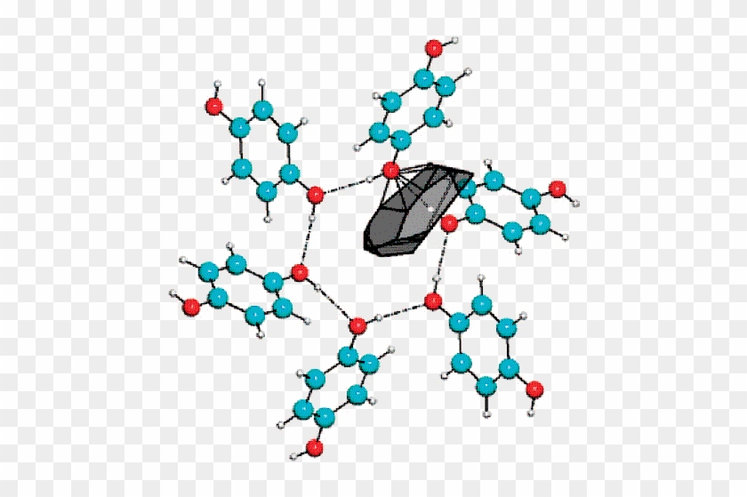 Voronoi Dirichlet Polyhedron Of A Hydrogen Atom In - Voronoi Dirichlet Polyhedron Of A Hydrogen Atom In #1317046