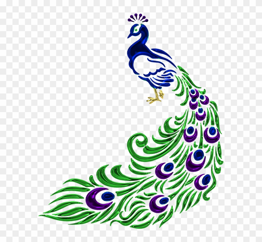 Jewel, Peacock, Jewelry, Feather, Crystal, Gem - Peacock Clipart Black And White #1317085