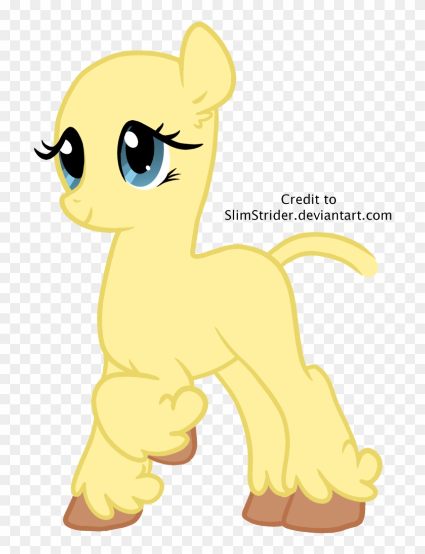 Fluffy Pony Base By Slimstrider - Pony #1317176