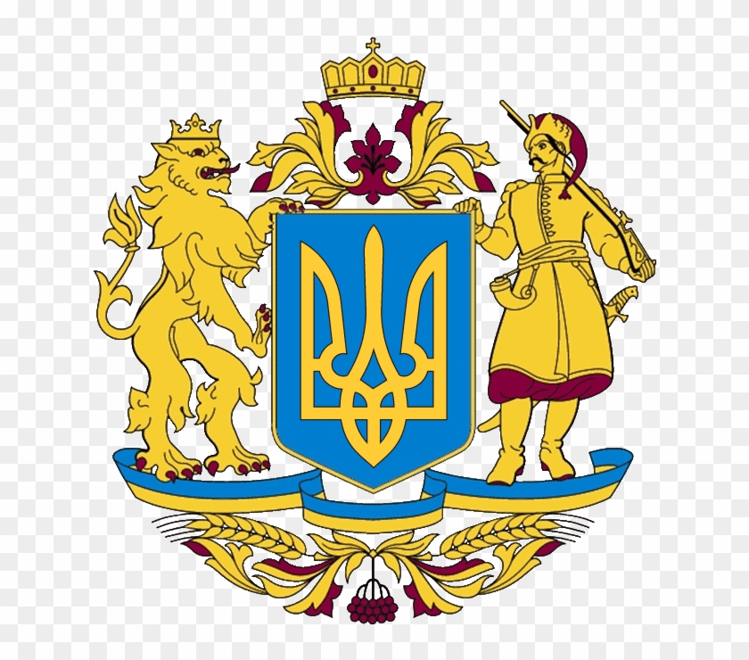 Large Coat Of Arms Of Ukraine - Ukraine Flag Throw Blanket #1317254