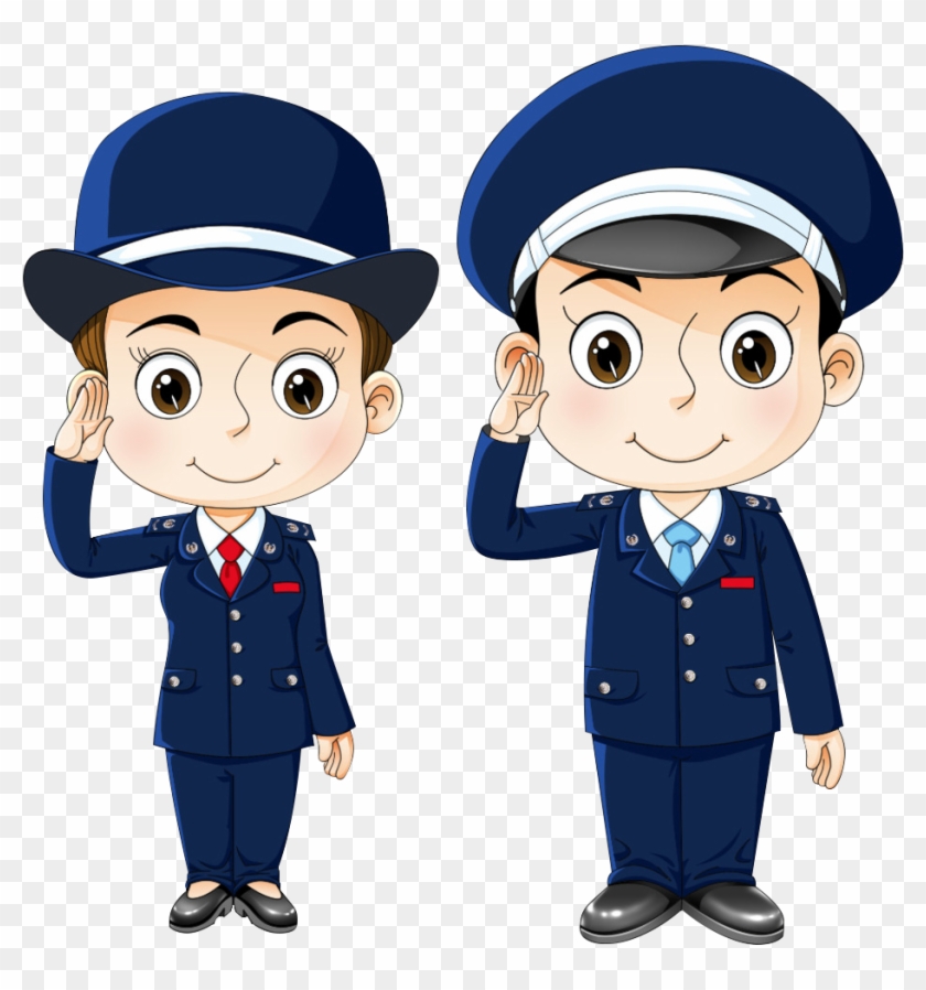 Police Officer Cartoon Public Security - Policemen Cartoon #1317317