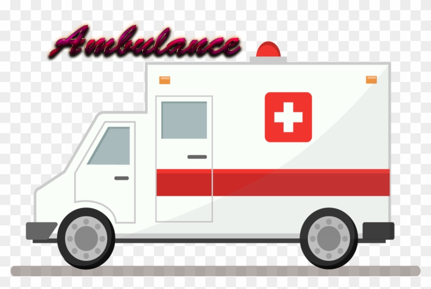 Red 3d Sign Of Ambulance - Ambulance Clip Art Png #1317488