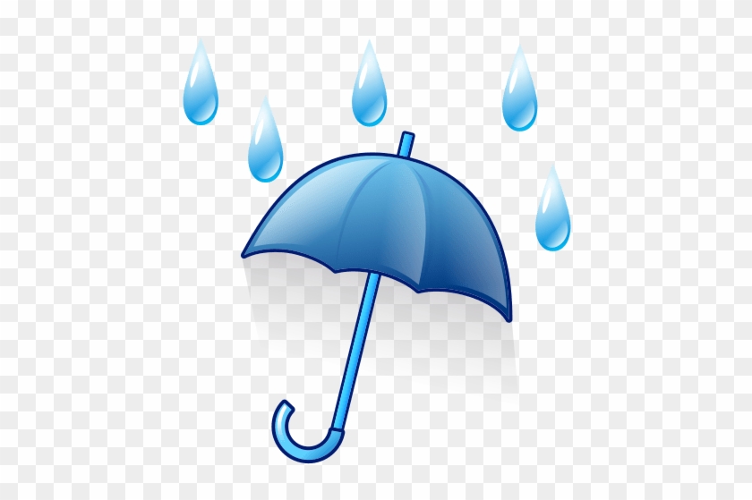 Raindrops Clipart Rainy Umbrella - Umbrella Emoji #1317851