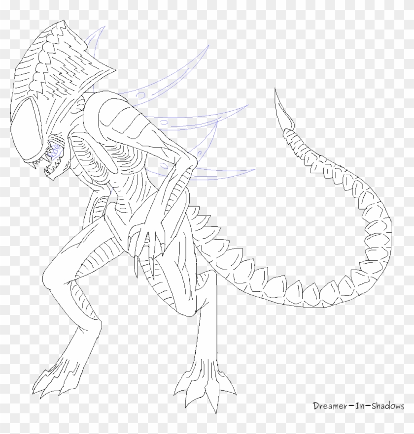 Xenomorph Clipart Praetorian - Alien Xenomorph Base #1317962