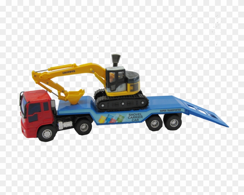 Mega Jump™ Mini Truck Flatbed Trailer With Construction - Excavator Flatbed #1318004