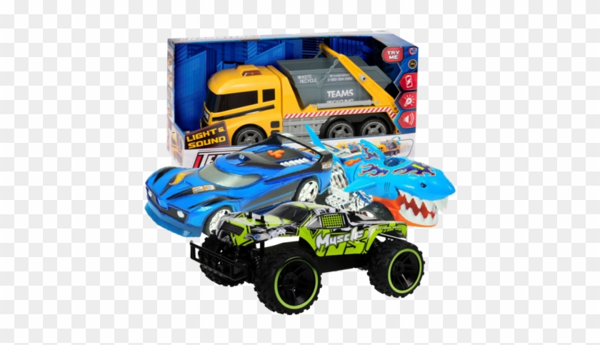 Toy Vehicles - Teamsterz Skip Lorry With Lights And Sounds #1318076