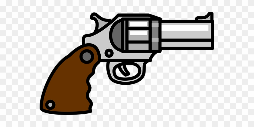 Gun Handgun Pistol Revolver War Weapon Gun - Gun Clipart #1318152