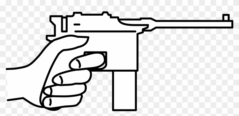 Mauser C96 Firearm Gun Barrel Clip Art - Vector Graphics #1318159