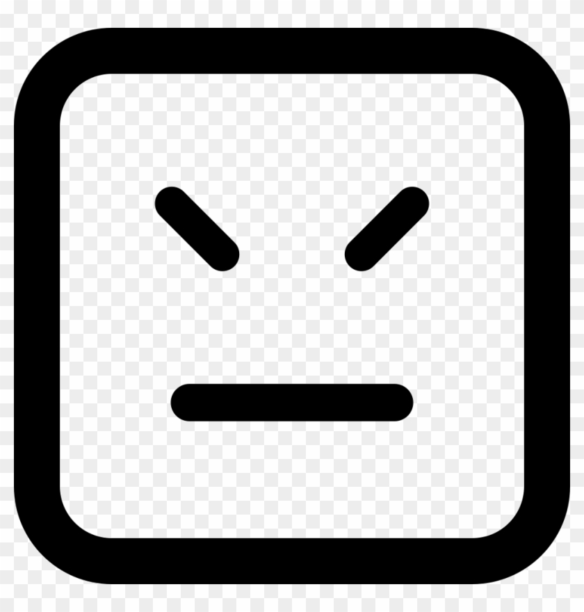 Emoticons Face With Straight Mouth Line And Closed - 3 Icon #1318218