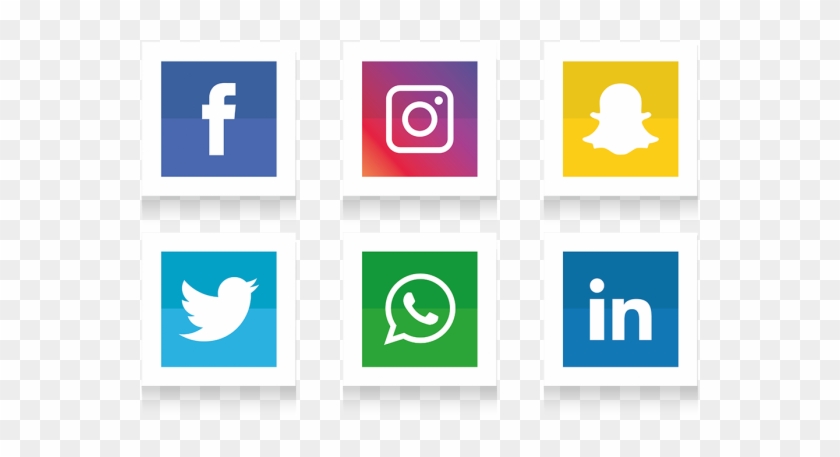 Social Media Icons Set - Social Media Icons Vector #1318254