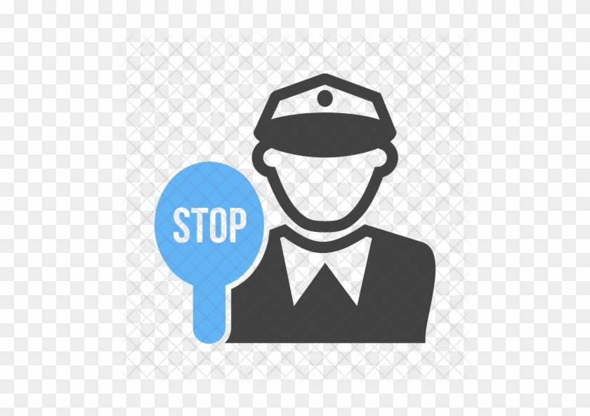 Traffic Police Icon - Stop Existing And Start Living #1318305