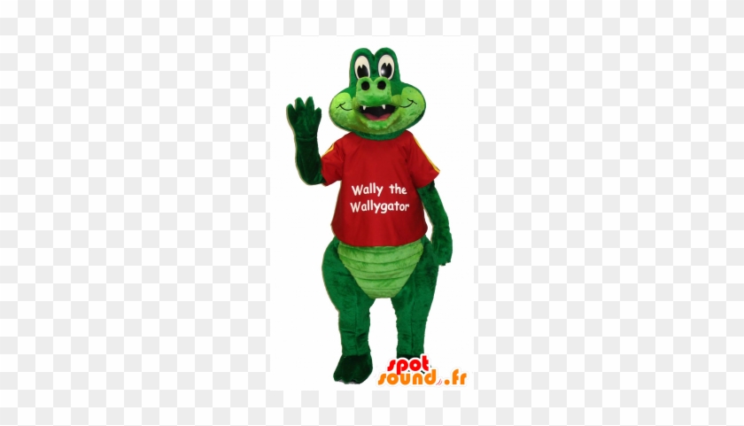 New Walygator Mascot Wally The Green Crocodile - Ba-kun New Spotsound Masot Yuru-chara White Horse And #1318311