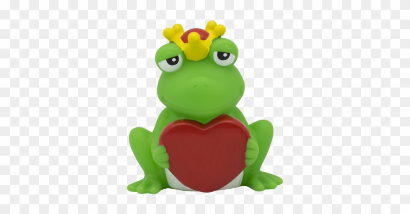 Frog Rubber Duck With Greeting Heart By Lilalu - Duck #1318452
