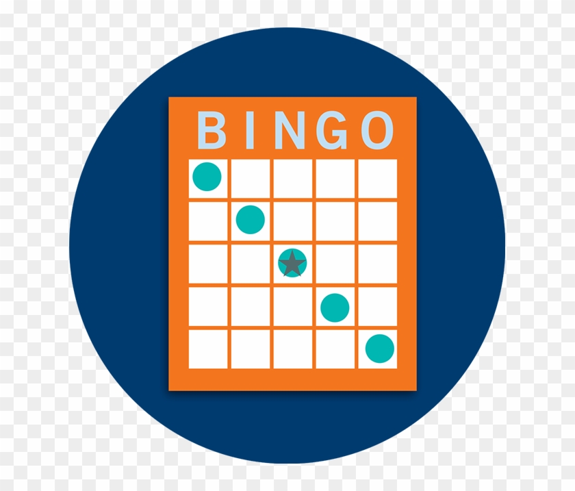 A Bingo Card Pattern Showing A Diagonal Line - Scalable Vector Graphics #1318539