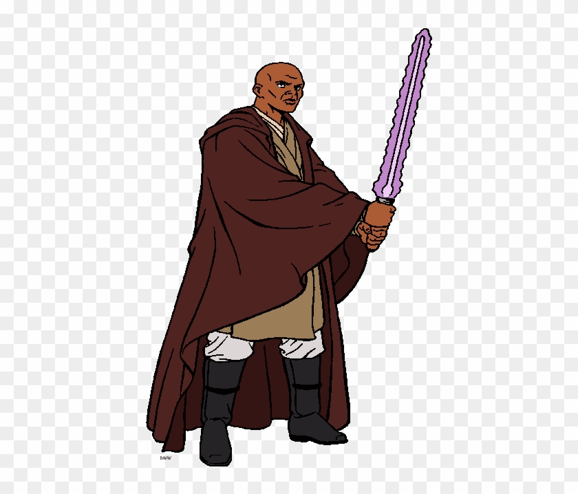 Star Wars Clipart Mace Windu - Star Wars Clip Art Mace Windu #1318587