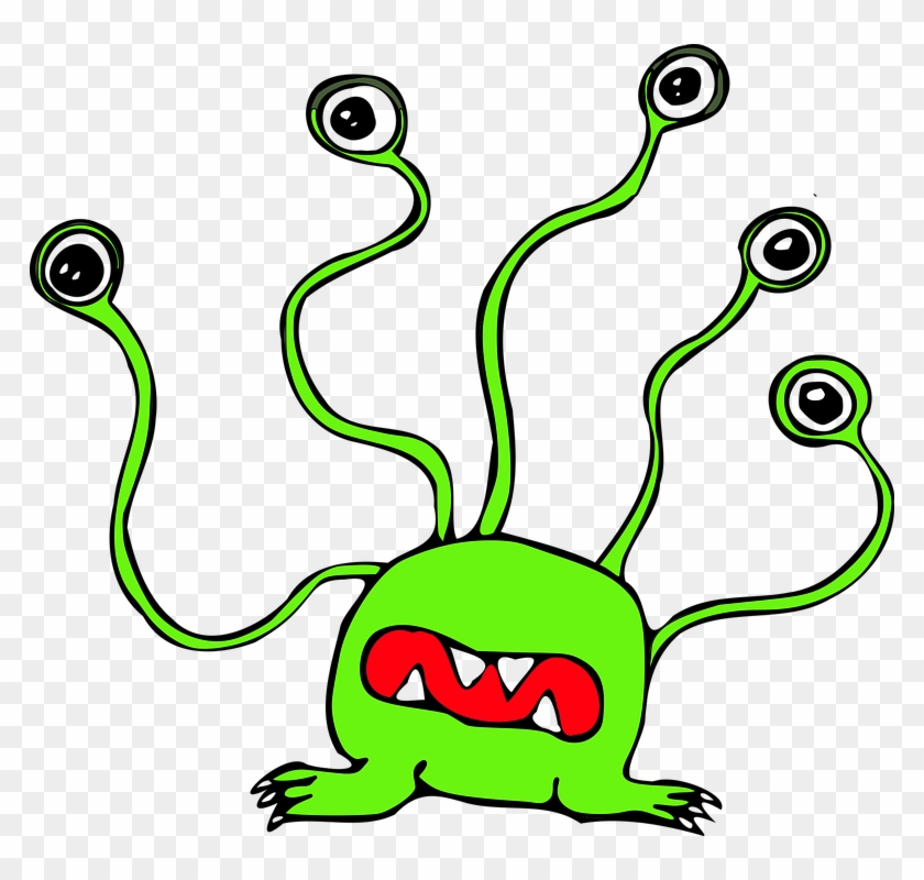 Cartoon Monster Eyes 29, Buy Clip Art - Monster With 5 Eyes #1318588