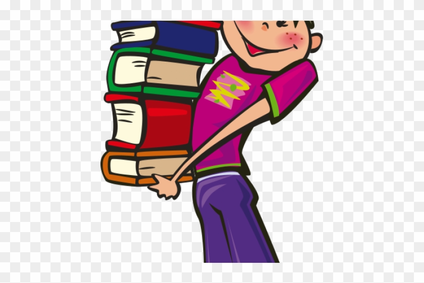 School Books Clipart - Cartoon & Books Tote Bag, Adult Unisex, Natural #1318592