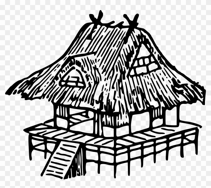 Home Clipart Wmf - Hut Drawing Clipart #1318625