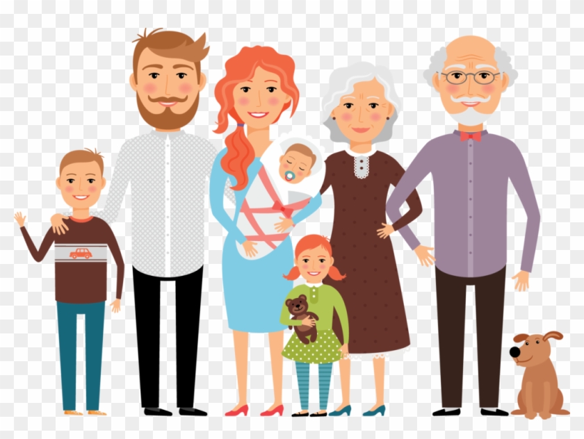 Happy Family Photo Sharing - Family Members Clipart Png #1318686