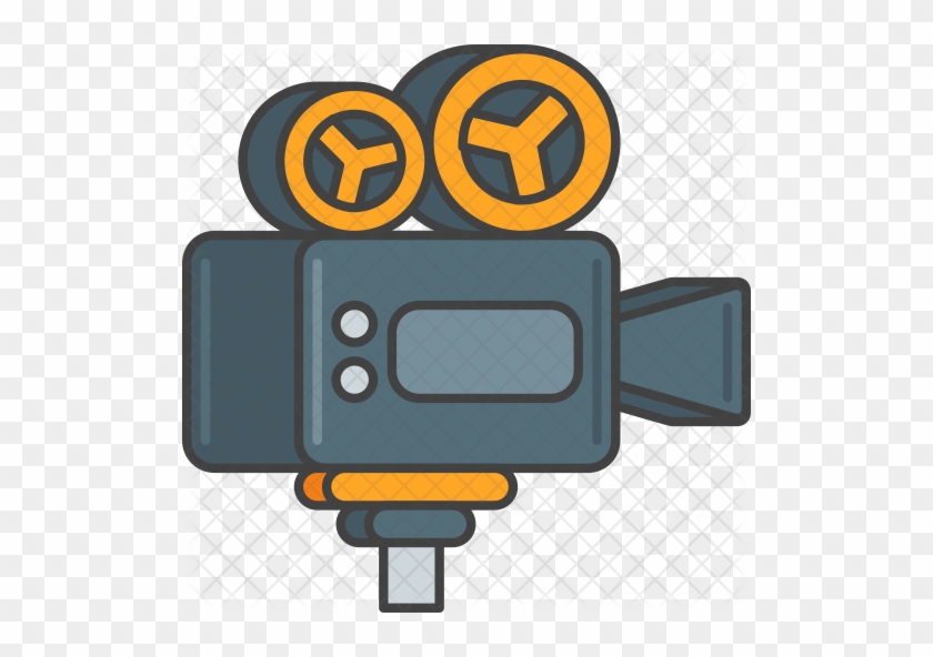 Professional Movie Camera Icon - Video #1318828