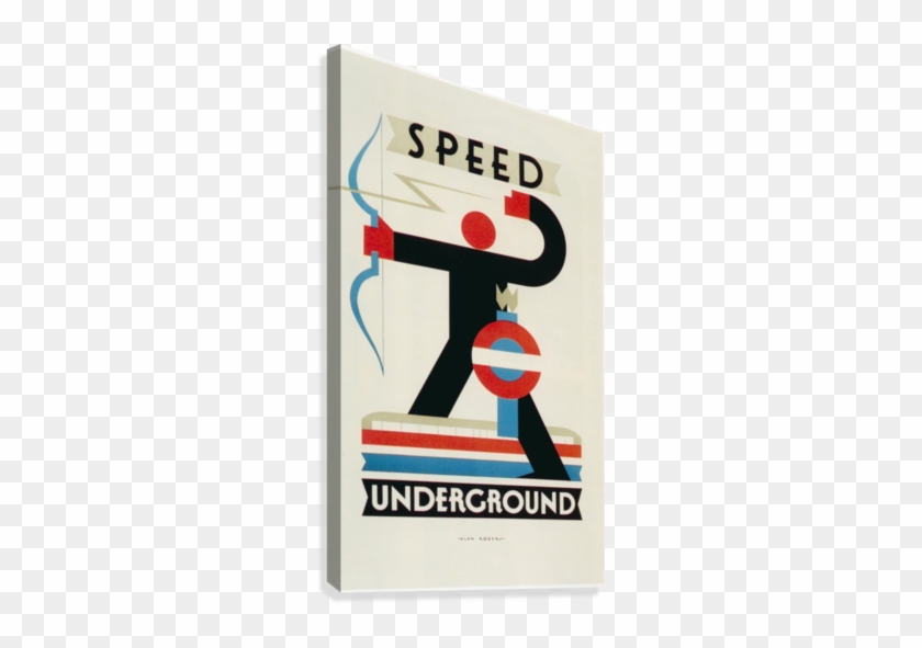 London Speed Underground Poster Canvas Print - Canvas Art Prints - Speed Underground The London Undergrond #1318850