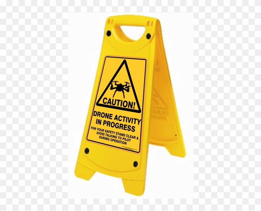 Drone Safety Sign - Slippery When Wet Sign Png #1318858