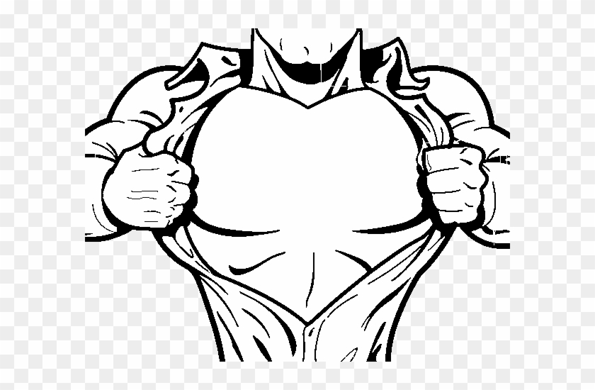 Superhero Drawing Png - Superhero Chest Png #1319099