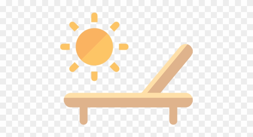 Sunny Sunbathing Bench Icon - Sun Tanning Icon #1319199