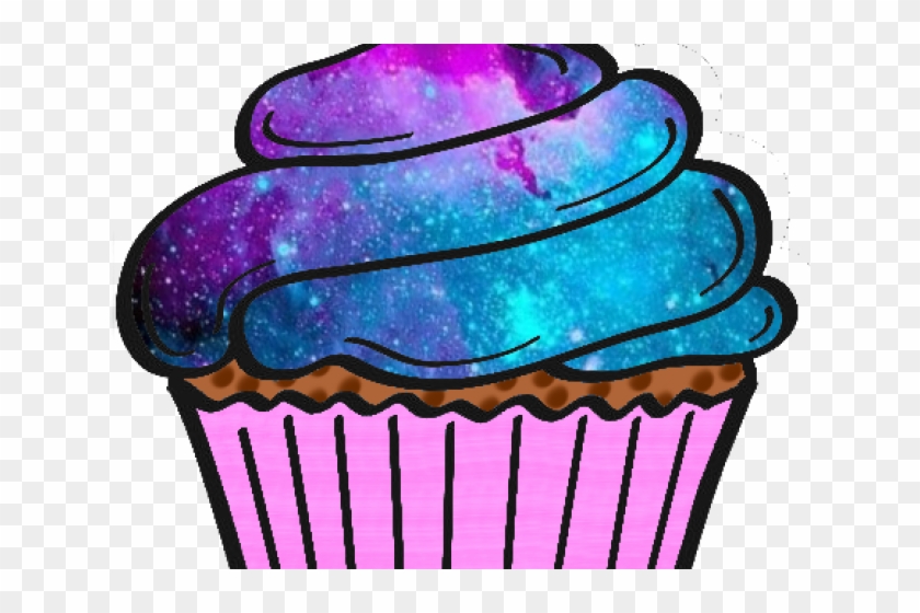 Cupcake Clipart Galaxy - Galaxy Cupcake Clipart #1319216