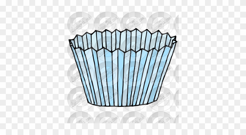 Cupcake Clipart Paper - Cupcake Paper Clipart Black And White #1319225