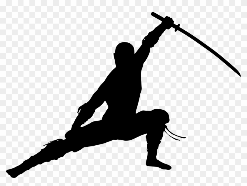 Silhouette, Ninja, Warrior, Fighter, Man, Martial Arts - Ninja Silhouette #1319236