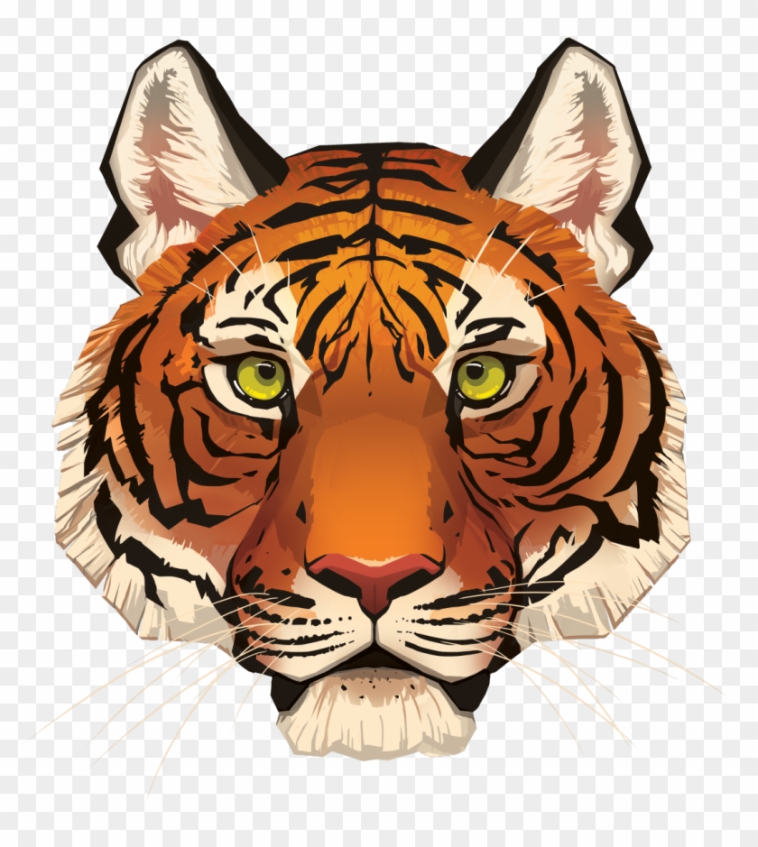 Art Of Paula Lucas - Tiger Face Png #1319545