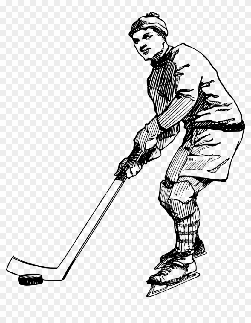 Ice Hockey Man - Sketch Of Winter Games #1319567