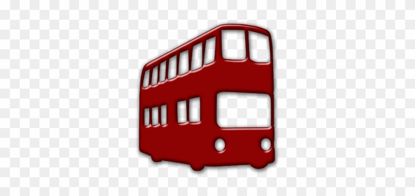 Pin Red Bus Clipart - Double Decker Bus Logo #1319652