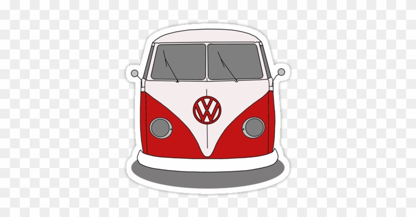 Vw Bus Sticker - Draw A Vw Camper Van #1319693