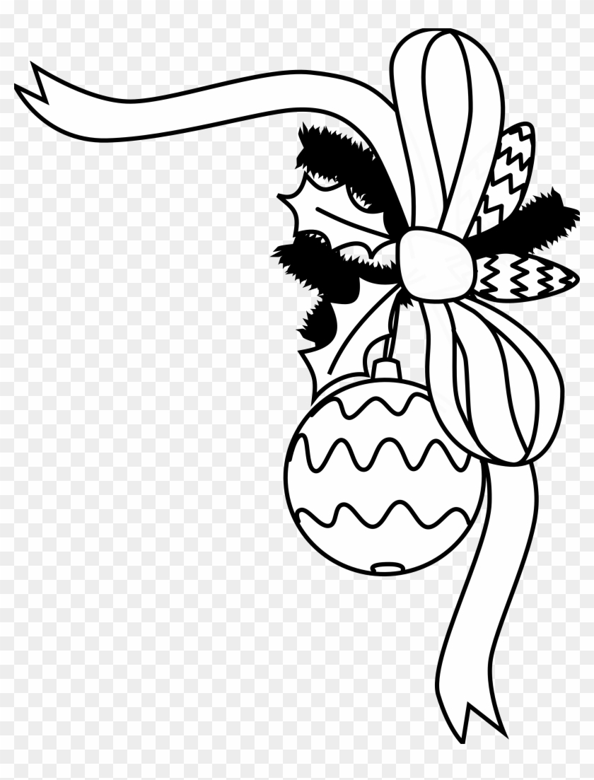 Christmas Border Clipart Black And White - Christmas Border Clipart Black And White #1319778