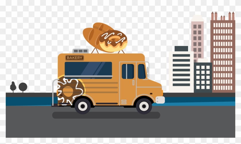 Car Doughnut Euclidean Vector Food Truck - Rosco 77544 (77544 B) Round Metal Grill 7 B Size Gobos-pattern #1319812