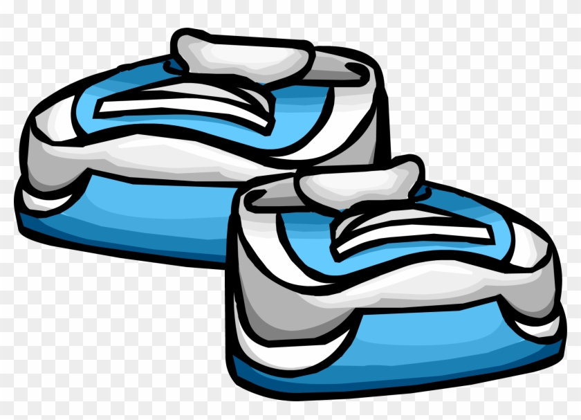 Runningshoes - Blue Sneakers Club Penguin #1319828