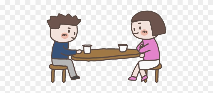 Dining Men And Women - Cartoon #1319936