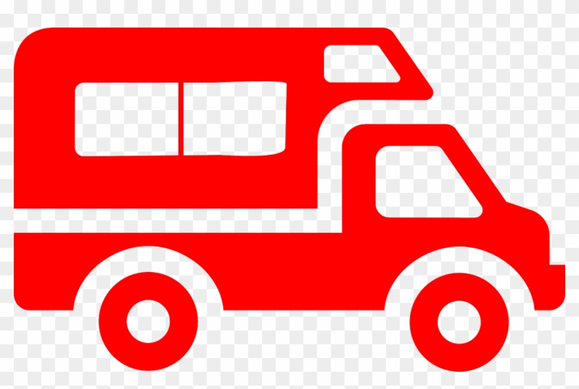Red Van Big Transport Vehicle Png Image - Aire De Camping Car #1319967