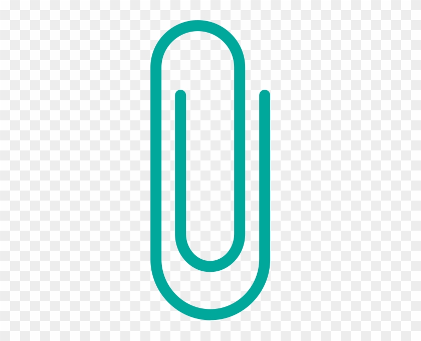 Turquoise Blue Paper Clip Vector Data - Green #1319969
