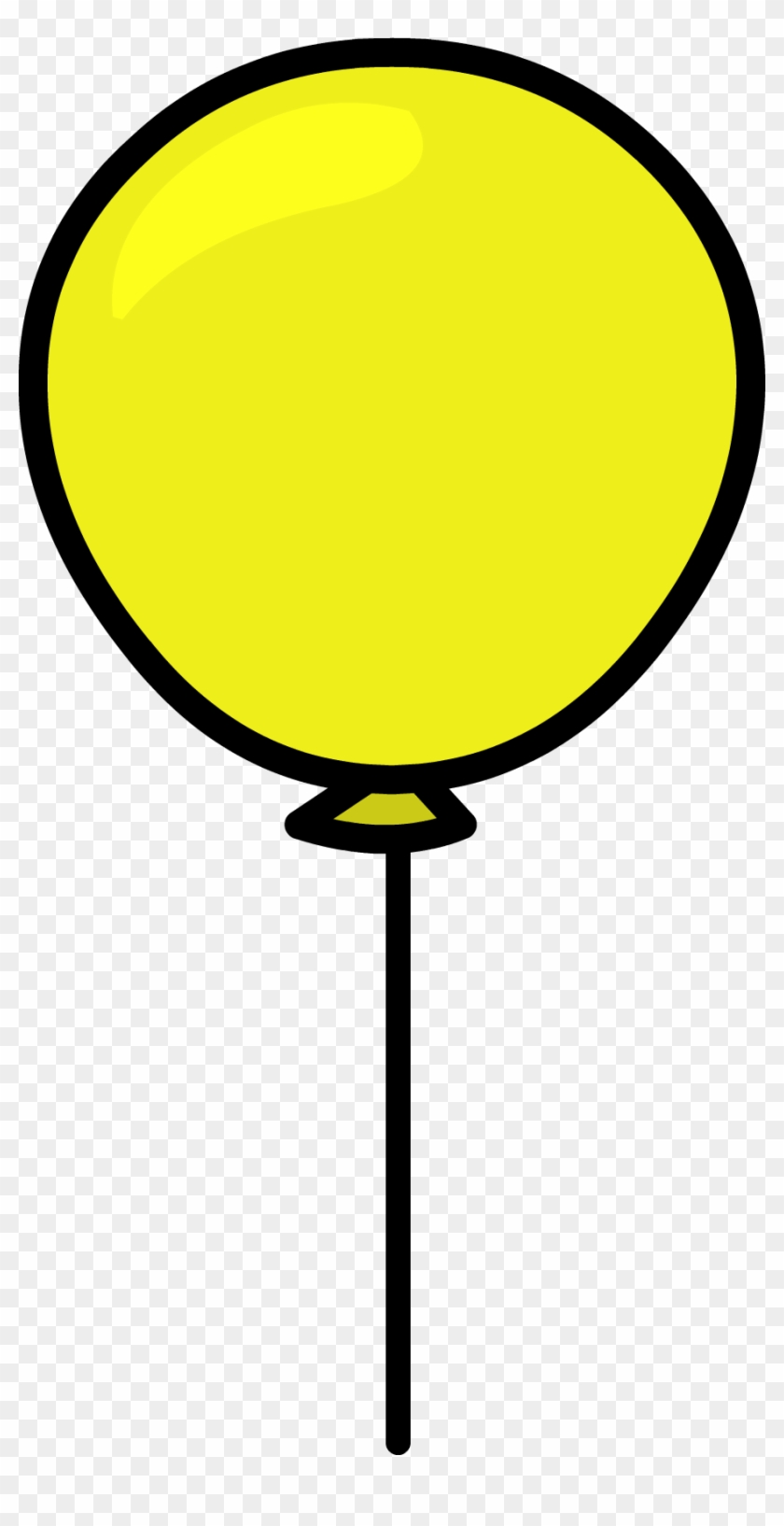 Yellow Balloon Sprite 005 - Yellow Balloon Png #1319989