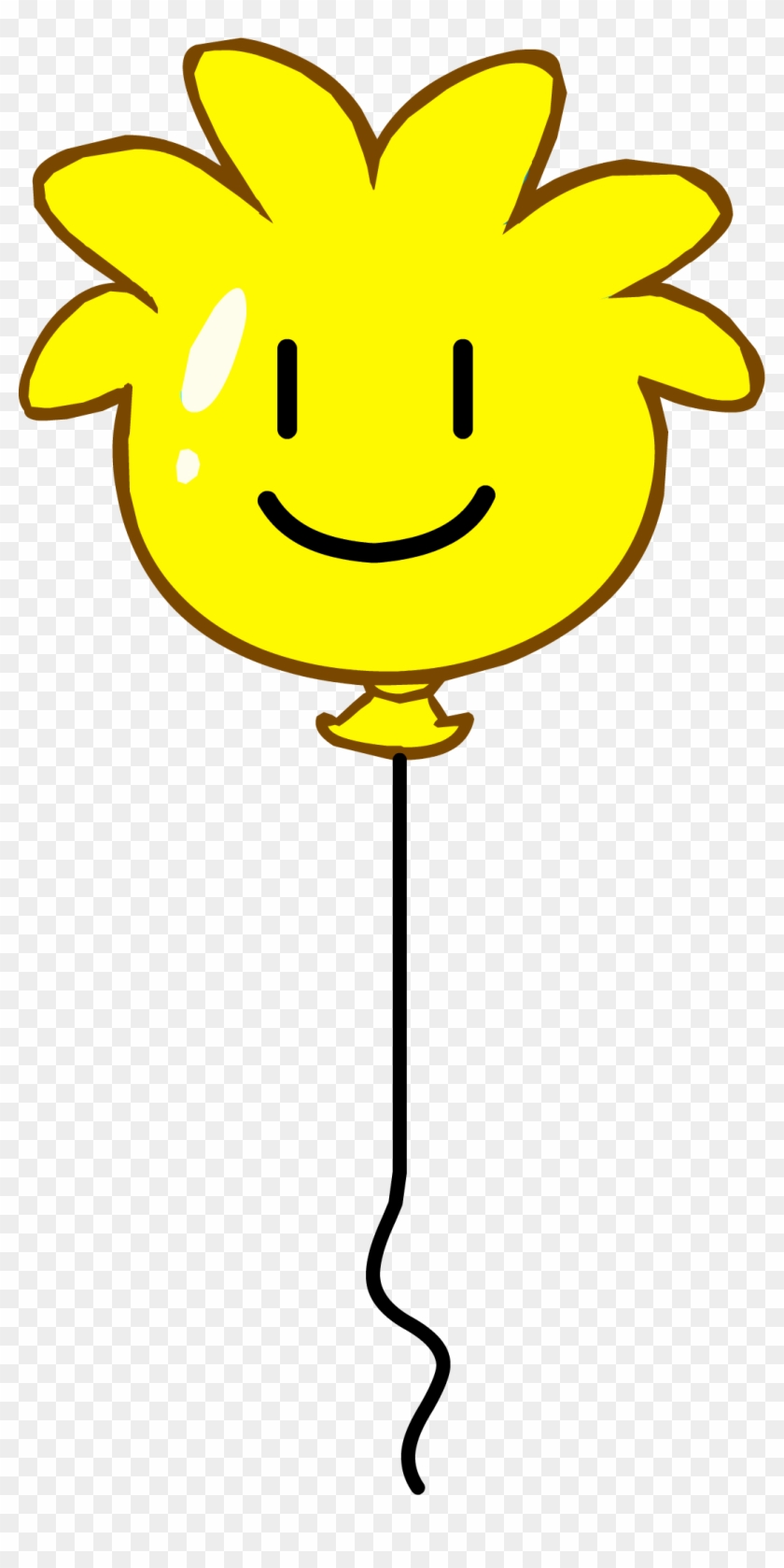 Yellow Puffle Balloon - Smiley #1319997