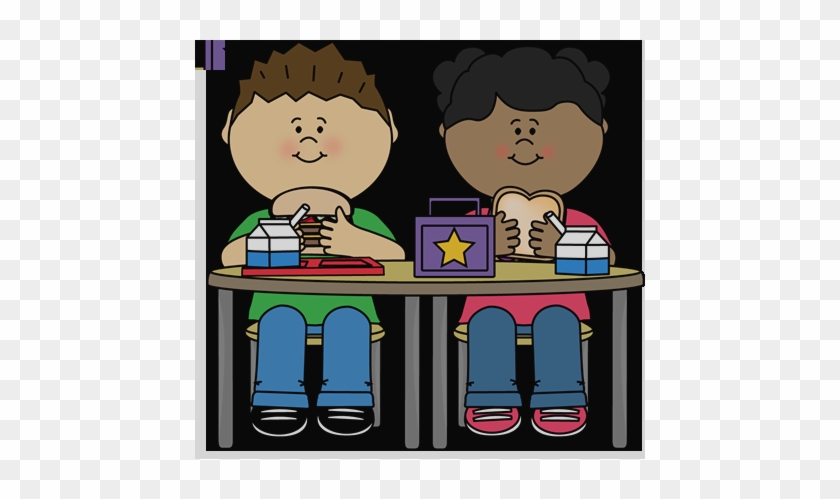 School Lunch Clip Art Child Eating At School Clipart - Cliparts Of Kids Eating #1319999